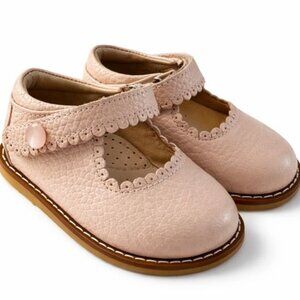 Elephantito Pink Leather Mary Jane Shoes Girls Toddler US 4 Boutique-AC253